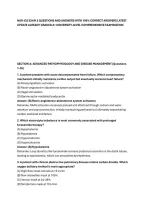 NUR 432 EXAM 2 QUESTIONS AND ANSWERS WITH 100&percnt; CORRECT ANSWERS LATEST&NewLine;UPDATE ALREADY GRADED A&plus; UNIVERSITY-LEVEL COMPREHENSIVE EXAMINATION&NewLine;