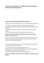 MODULE 6&colon; FINTECH AND BANKING &mdash; INTERMEDIATE TO ADVANCED UNIVERSITY&NewLine;EXAMINATION WITH VERIFIED ANSWERS