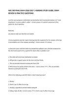 NSG 300 FINAL EXAM 2026&sol;2027 &vert; NURSING STUDY GUIDE&comma; EXAM REVIEW & PRACTICE QUESTIONS
