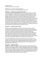 Edexcel psychology cognitive theories evaluation