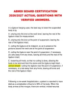 ABMDI BOARD CERTIFICATION &NewLine;2026&sol;2027 ACTUAL QUESTIONS WITH &NewLine;VERIFIED ANSWERS&period; 