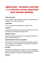 ABMDI EXAM - TEXTBOOK CHAPTERS &NewLine;7 & 8 2026&sol;2027 ACTUAL QUESTIONS &NewLine;WITH VERIFIED ANSWERS&period;