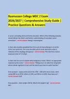  &NewLine;Rasmussen College MDC 2 Exam &NewLine;2026&sol;2027 &vert; Comprehensive Study Guide &vert; Practice Questions & Answers &NewLine; &NewLine;