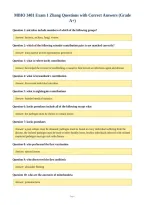 MBIO 3401 Exam 1 Zhang Questions with Correct Answers &lpar;Grade&NewLine;A&plus;&rpar;