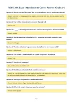MBIO 3401 Exam 1 Questions with Correct Answers &lpar;Grade A&plus;&rpar;