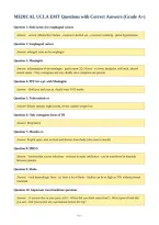 MEDICAL UCLA EMT Questions with Correct Answers &lpar;Grade A&plus;&rpar;