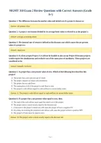 MGMT 310 Exam 2 Review Questions with Correct Answers &lpar;Grade&NewLine;A&plus;&rpar;
