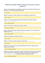 MGMT 254 Chapter 49 Review Questions with Correct Answers&NewLine;&lpar;Grade A&plus;&rpar;