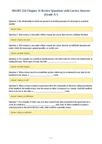 MGMT 254 Chapter 51 Review Questions with Correct Answers&NewLine;&lpar;Grade A&plus;&rpar;