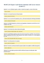 BUNDLE-&semi;&semi;MGMT 254 EXAMS WITH CORRECT ANSWERS 