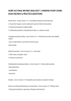 NURS 252 FINAL REVIEW 2026&sol;2027 &vert; NURSING STUDY GUIDE&comma; EXAM REVIEW & PRACTICE QUESTIONS