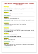 7 BREW BREWISTA TEST FREQUENTLY TESTED ACTUAL QUESTIONS&NewLine;AND ANSWERS