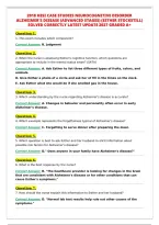  HESI CASE STUDIES NEUROCOGNITIVE DISORDER&NewLine;ALZHEIMER'S DISEASE &lpar;ADVANCED STAGES&rpar; &lpar;ESTHER STOCKSTILL&rpar;&NewLine;SOLVED CORRECTLY LATEST UPDATE 2027 GRADED A&plus;