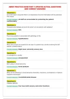 ABRET PRACTICE EXAM PART 1 UPDATED ACTUAL QUESTIONS&NewLine;AND CORRECT ANSWERS