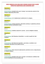 AMCA MEDICAL BILLING AND CODING EXAM STUDY GUIDE&NewLine;EXPECTED QUESTIONS AND ANSWERS 2027
