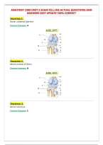 ANATOMY 2300 UNIT 2 EXAM FILL-INS ACTUAL QUESTIONS AND&NewLine;ANSWERS 2027 UPDATE 100&percnt; CORRECT
