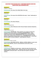 ANATOMY AND PHYSIOLOGY 1 MIDTERM REVIEW EXPECTED&NewLine;QUESTIONS AND ANSWERS 2027