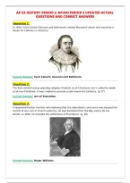 AP US HISTORY PERIOD 3 EXPECTED QUESTIONS AND ANSWERS&NewLine;2027
