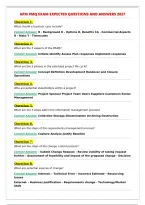 APM PMQ EXAM EXPECTED QUESTIONS AND ANSWERS 2027
