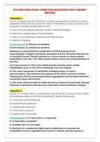 ATI MED SURG EXAM 1 PRACTICE QUESTIONS 2027 CURRENT&NewLine;EDITION