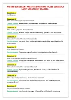 ATI MED SURG EXAM 1 PRACTICE QUESTIONS SOLVED CORRECTLY&NewLine;LATEST UPDATE 2027 GRADED A&plus;
