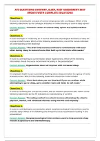 ATI QUESTIONS-COMFORT&comma; SLEEP&comma; REST ASSESSMENT 2027&NewLine;UPDATE WITH COMPLETE SOLUTIONS