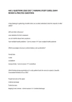 NSG 2 QUESTIONS 2026&sol;2027 &vert; NURSING STUDY GUIDE&comma; EXAM REVIEW & PRACTICE QUESTIONS