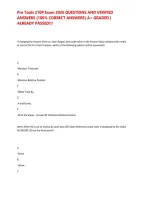 Pro Tools 210P Exam 2026 QUESTIONS AND VERIFIED ANSWERS &lpar;100&percnt; CORRECT ANSWERS&rpar; A&plus; GRADED &vert; ALREADY PASSED&excl;&excl;&NewLine;