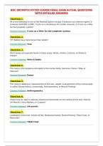 BOC ORTHOTIC FITTER COURSE FINAL EXAM ACTUAL QUESTIONS&NewLine;WITH DETAILED ANSWERS