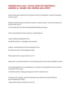 NURS8024 Pharm Exam 1 ACTUAL EXAM TEST QUESTIONS & ANSWERS &lpar;A&plus; GRADED 100&percnt; VERIFIED&rpar; 2026 LATEST&excl;&excl;&NewLine;