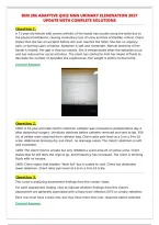 BSN 206 ADAPTIVE QUIZ NGN URINARY ELIMINATION 2027&NewLine;UPDATE WITH COMPLETE SOLUTIONS