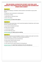 BSN 206 BOWEL ELIMINATION OSTOMY CARE FINAL QUIZ&NewLine;&lpar;REMOTELY PROCTORED ACTUAL QUESTIONS AND ANSWERS 2027&NewLine;UPDATE 100&percnt; CORRECT