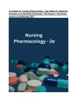 Test Bank for Nursing Pharmacology&comma; 2nd Edition by Kimberly Ernstmeyer & Elizabeth Christman