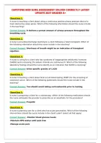 CAPSTONE MED SURG ASSESSMENT SOLVED CORRECTLY LATEST&NewLine;UPDATE 2027 GRADED A&plus;