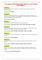 CCHT PRACTICE QUESTIONS SOLVED CORRECTLY LATEST UPDATE&NewLine;2027 GRADED A&plus;