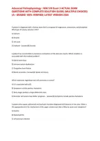 Advanced Pathophysiology &colon; NSG 530 Exam 3 ACTUAL EXAM QUESTIONS WITH COMPLETE SOLUTION GUIDE&rpar; &lpar;MULTIPLE CHOICES&rpar; &lpar;A&plus; GRADED 100&percnt; VERIFIED&rpar; LATEST VERSION 2026&NewLine;