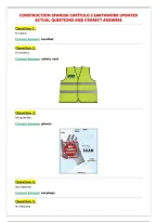CONSTRUCTION SPANISH CAP&Iacute;TULO 2 EARTHWORK UPDATED&NewLine;ACTUAL QUESTIONS AND CORRECT ANSWERS