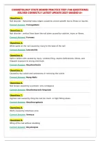 COSMETOLOGY STATE BOARD PRACTICE TEST &lpar;146 QUESTIONS&rpar;&NewLine;SOLVED CORRECTLY LATEST UPDATE 2027 GRADED A&plus;