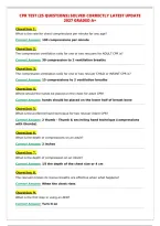 CPR TEST &lpar;25 QUESTIONS&rpar; SOLVED CORRECTLY LATEST UPDATE&NewLine;2027 GRADED A&plus;