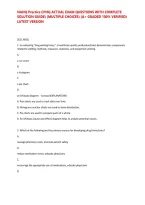 Nahq Practice Cphq Actual Exam Questions With Complete Solution Guide&rpar; &lpar;Multiple Choices&rpar; &lpar;A&plus; Graded 100&percnt; Verified&rpar; Latest Version