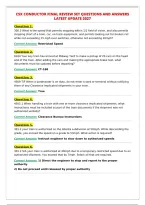 CSX CONDUCTOR FINAL REVIEW SET QUESTIONS AND ANSWERS&NewLine;LATEST UPDATE 2027