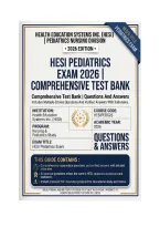 HESI Pediatrics Exam 2026 &vert; Comprehensive Test Bank &vert; Questions And Answers