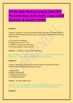 ATI RN Adult Medical-Surgical 2026&sol;2027 Proctored Exam Study Guide &vert; Level 3 NGN Questions & Answers Bundle