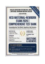 HESI Maternal-Newborn Exam 2026 &vert; Comprehensive Test Bank &vert; Questions And Answers