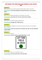 DMV PERMIT TEST QUESTIONS AND ANSWERS LATEST UPDATE&NewLine;2027