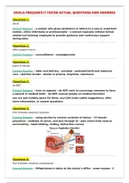 DOULA FREQUENTLY TESTED ACTUAL QUESTIONS AND ANSWERS&NewLine;