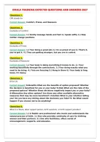 DOULA TRAINING EXPECTED QUESTIONS AND ANSWERS 2027&NewLine;
