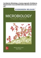 Test Bank for Microbiology&colon; A Systems Approach&comma; 7th Edition by Marjorie Kelly Cowan & Heidi Smith