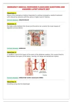 EMERGENCY MEDICAL RESPONDER FLASHCARDS QUESTIONS AND&NewLine;ANSWERS LATEST UPDATE 2027