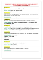 EMERGENCY MEDICAL RESPONDER REVIEW SOLVED CORRECTLY&NewLine;LATEST UPDATE 2027 GRADED A&plus;